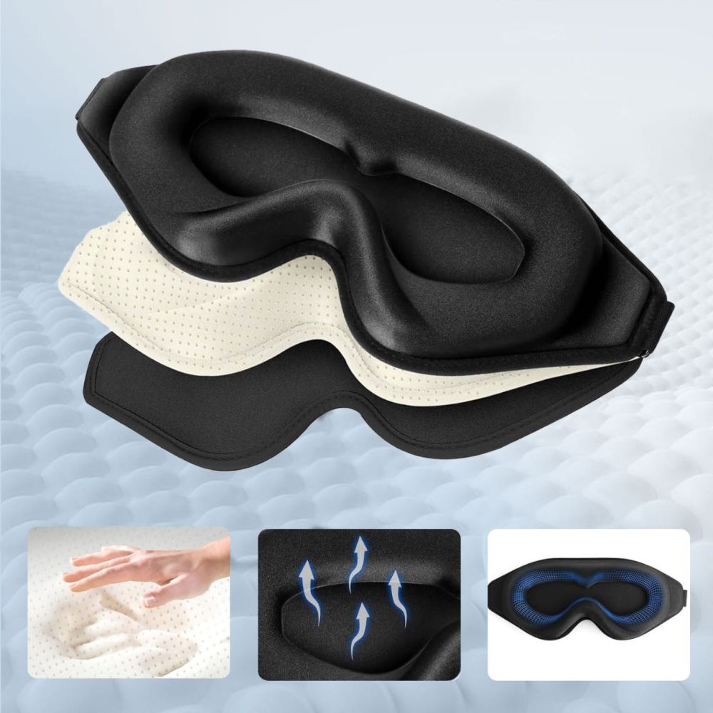 Tech-Protect Eyeshade miega maska, melna