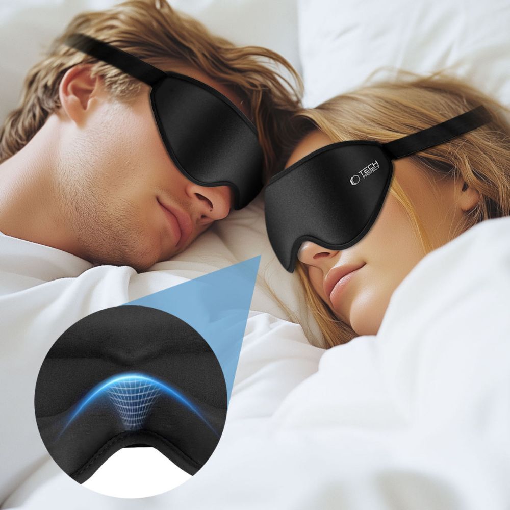 Tech-Protect Eyeshade miega maska, melna