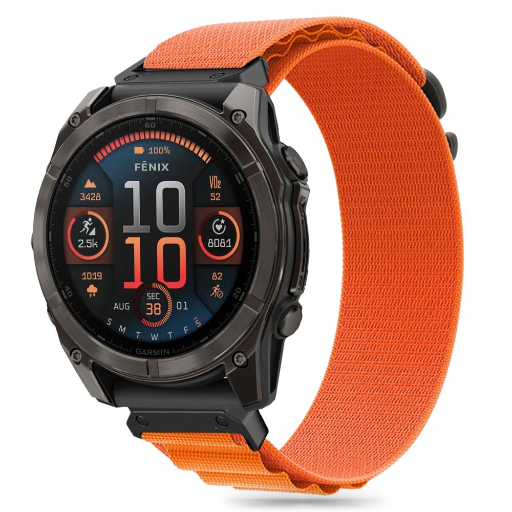 TECH-PROTECT NYLON PRO GARMIN FENIX 5 / 6 7 8 (47 MM) E ORANŽS | ORANGE