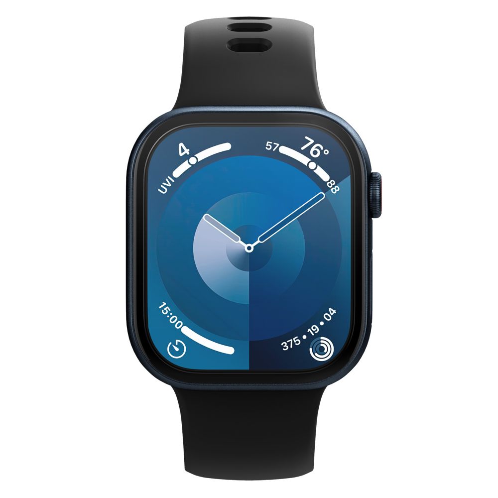 Spigen Apple Watch 10 (46mm) aizsargstikls Elite Shield EZ FIT, 2 gab., caurspīdīgs