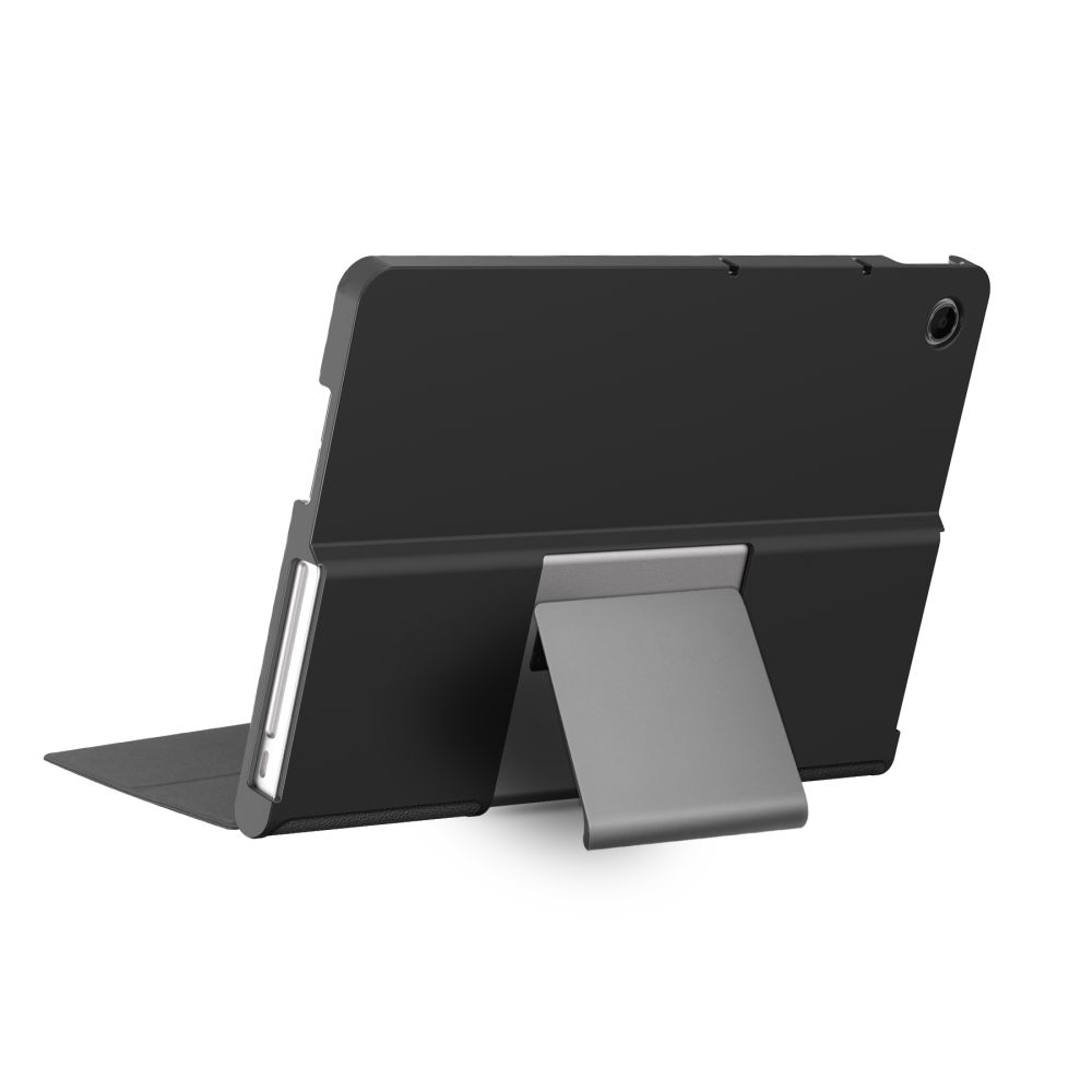 Tech-Protect Lenovo Tab Plus atverams vāciņš maciņš grāmatiņa SmartCase, melns