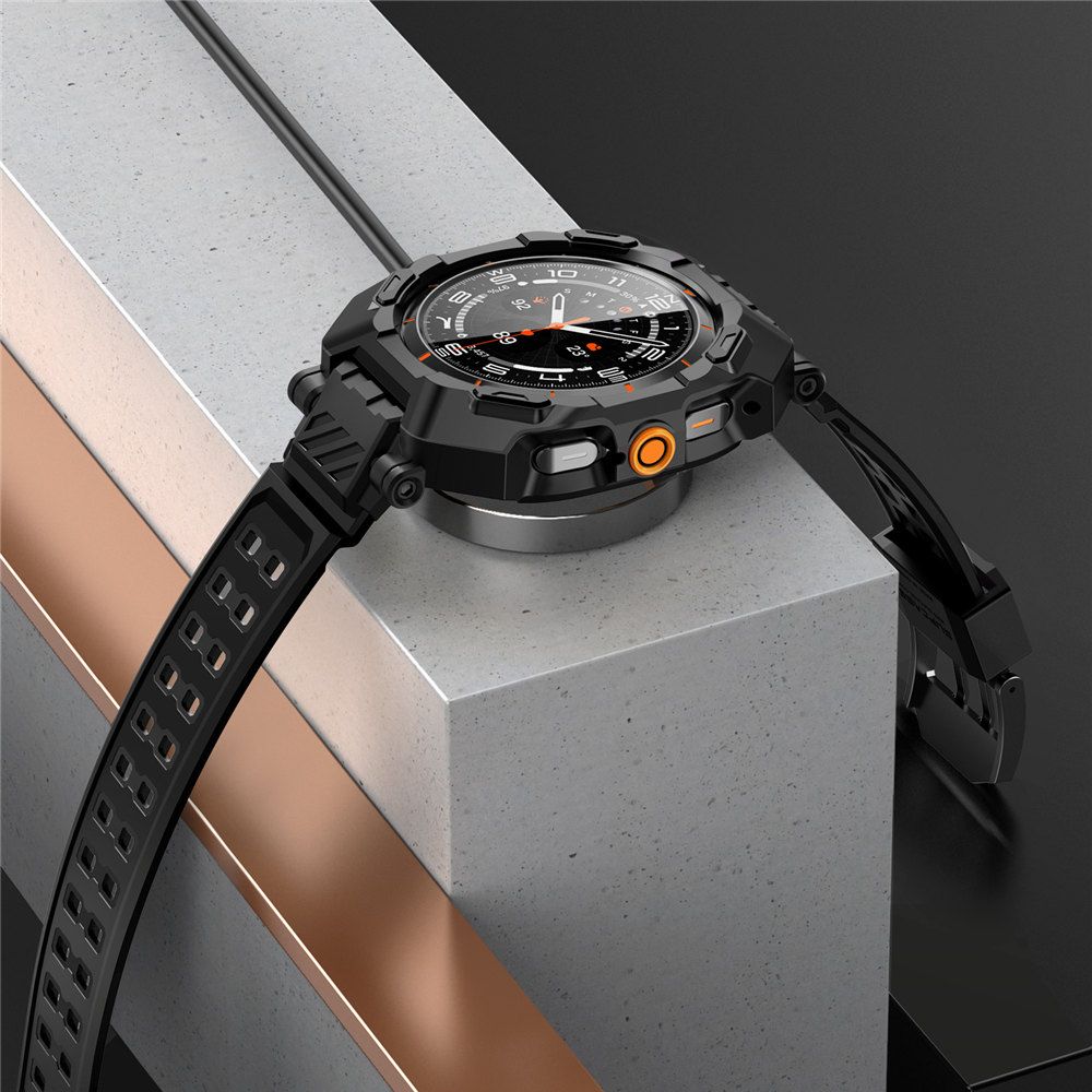 SUPCASE UNICORN BEETLE PRO & RŪDĪTS STIKLS 2-PACK SAMSUNG GALAXY WATCH ULTRA (47 MM) BLACK | TEMPERED GLASS