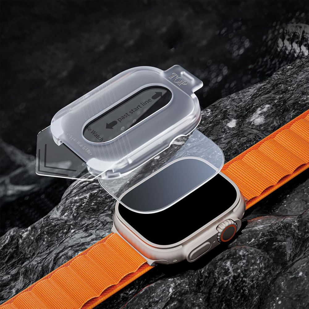 TECH-PROTECT RŪDĪTĀ STIKLA SUPREME KOMPLEKTS 2 GAB. APPLE WATCH ULTRA 1 / (49 MM) CAURSPĪDĪGS | TEMPERED GLASS SET...