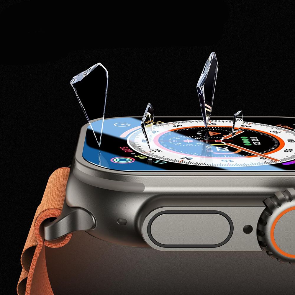 TECH-PROTECT RŪDĪTĀ STIKLA SUPREME KOMPLEKTS 2 GAB. APPLE WATCH ULTRA 1 / (49 MM) CAURSPĪDĪGS | TEMPERED GLASS SET...