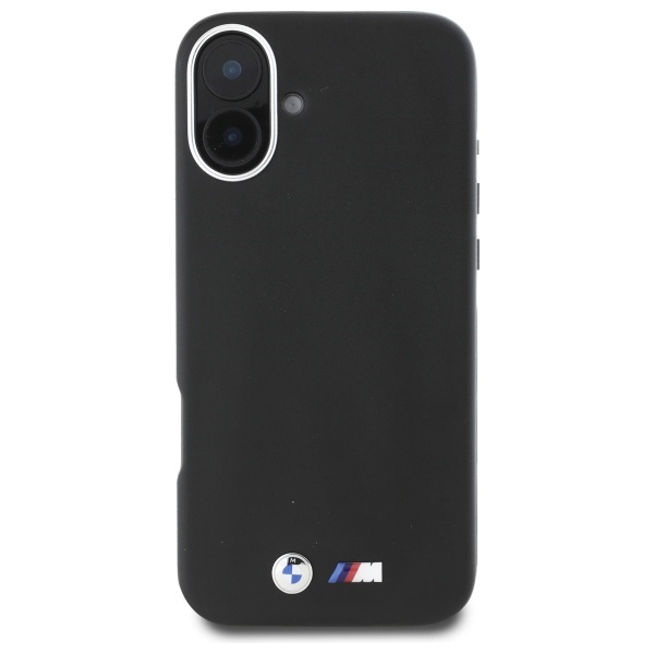 BMW iPhone 16 Plus vāciņš M Smooth Full Wrapped Metal MagSafe, melns