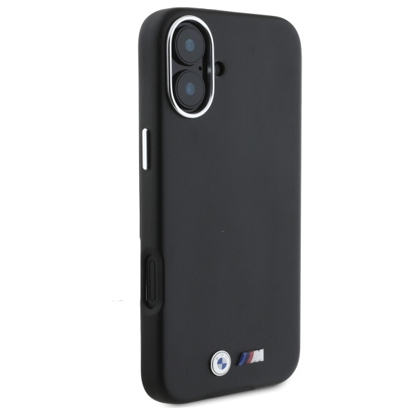 BMW iPhone 16 Plus vāciņš M Smooth Full Wrapped Metal MagSafe, melns