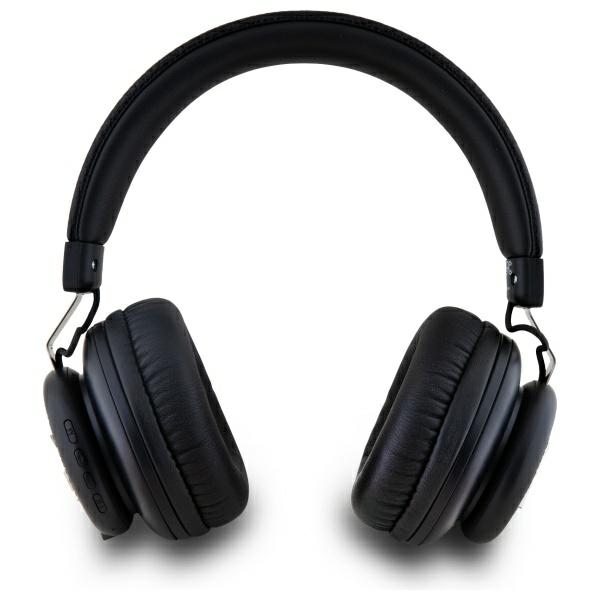 DKNY Metal Logo bezvadu Bluetooth austiņas, melnas