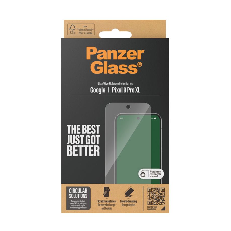 PanzerGlass Ultra-Wide Fit aizsargstikls Google Pixel 9 Pro XL Clear