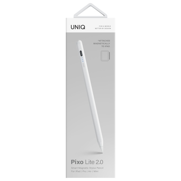 Uniq Pixo Lite 2.0 magnētiskais stylus iPad White/Dove White | Magnetic for