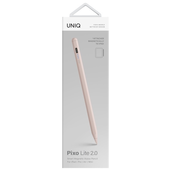 Uniq Pixo Lite 2.0 magnētiskais stylus iPad rozā/rozā krāsā | Magnetic for Pink/Blush Pink
