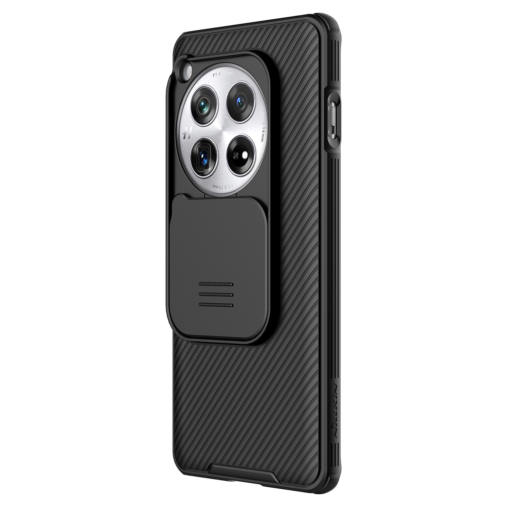 Nillkin CamShield Pro korpuss OnePlus 12 ar kameras vāciņu - Melns | Case for with Camera Cover Black