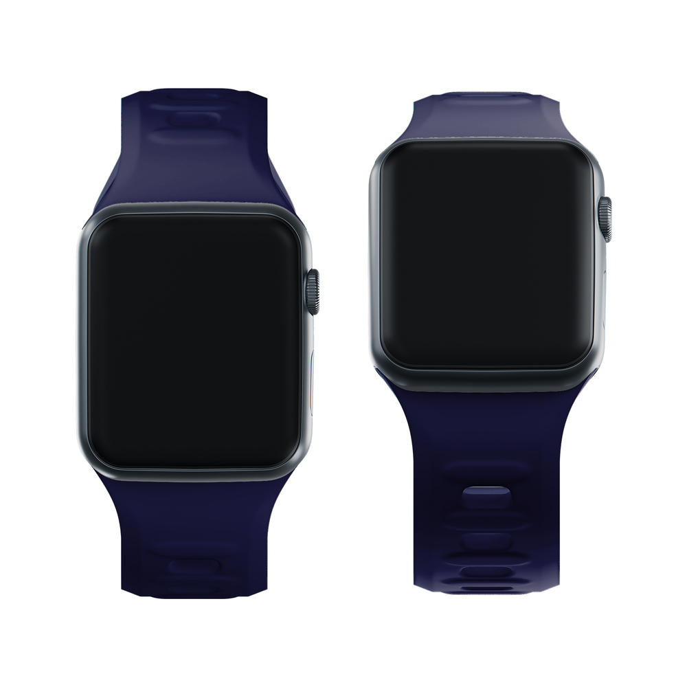 3mk Apple Watch 38 / 40 / 41 mm silikona siksniņa, zila