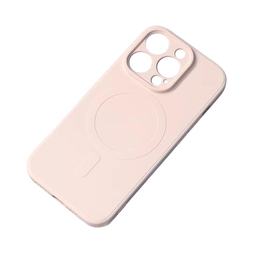 Silikona vāciņš iPhone 15 Pro Max ar MagSafe, krēmkrāsas
