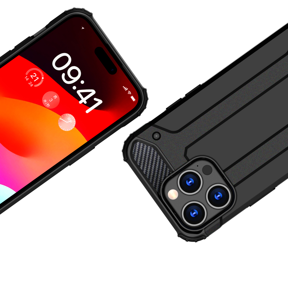 iPhone 15 Pro Max vāciņš Hybrid Armor, zils