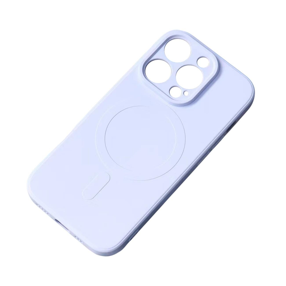 Silicone Case vāciņš iPhone 15 Pro Max ar MagSafe atbalstu, zils