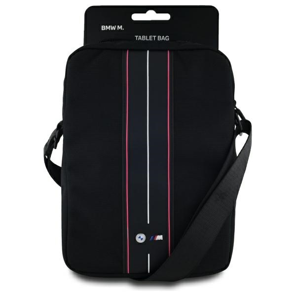 BMW BMTB10COMPVSKR 10" melna neilona somiņa ar sarkanu svītru | Tablet Bag Black Nylon Red Stripe