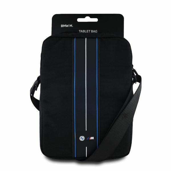 BMW BMTB8COMPVSKL 8" planšetdatora soma melna neilona ar zilu svītru | Tablet Bag Black Nylon Blue Stripe