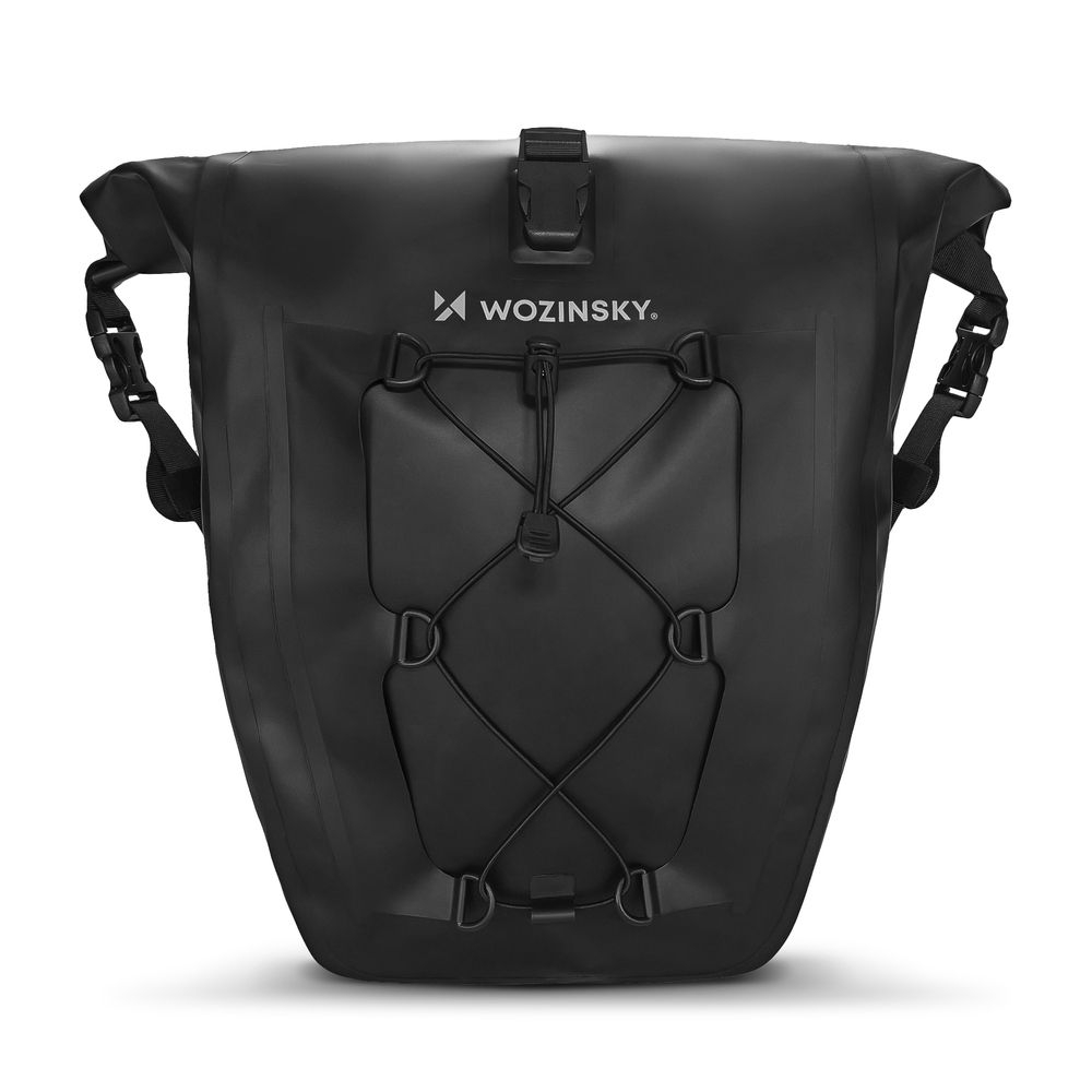 Wozinsky ūdensizturīga velosoma bagāžniekam 25L (WBB24BK), melna