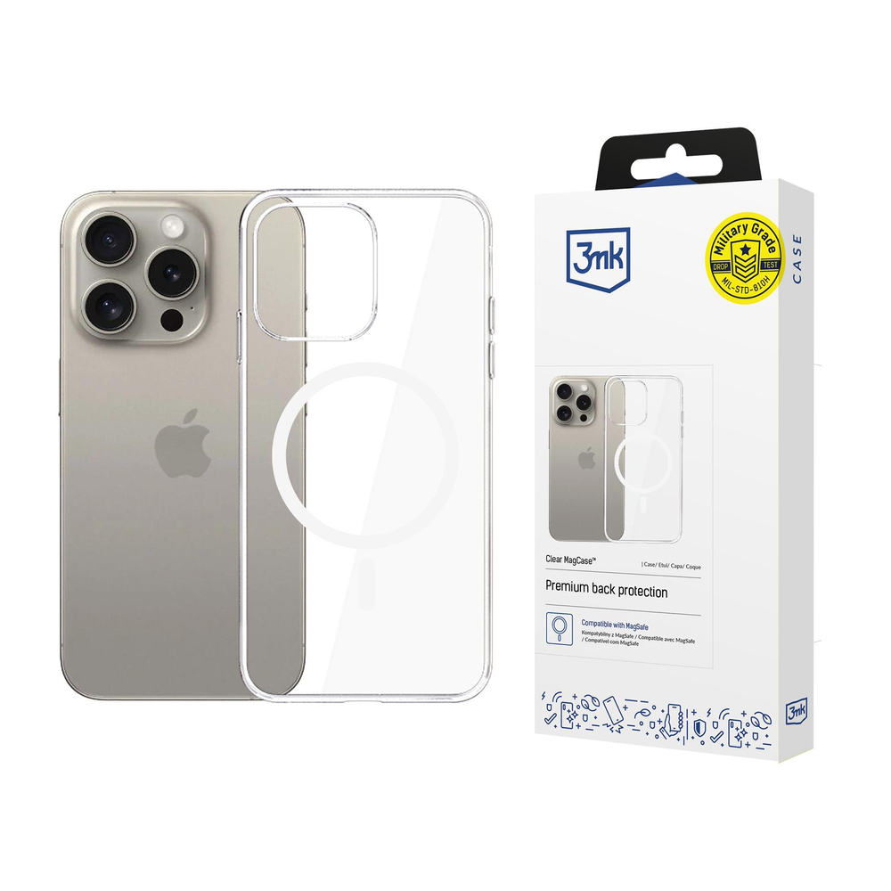 3mk MagCase caurspīdīgs vāciņš Apple iPhone 15 Pro Max