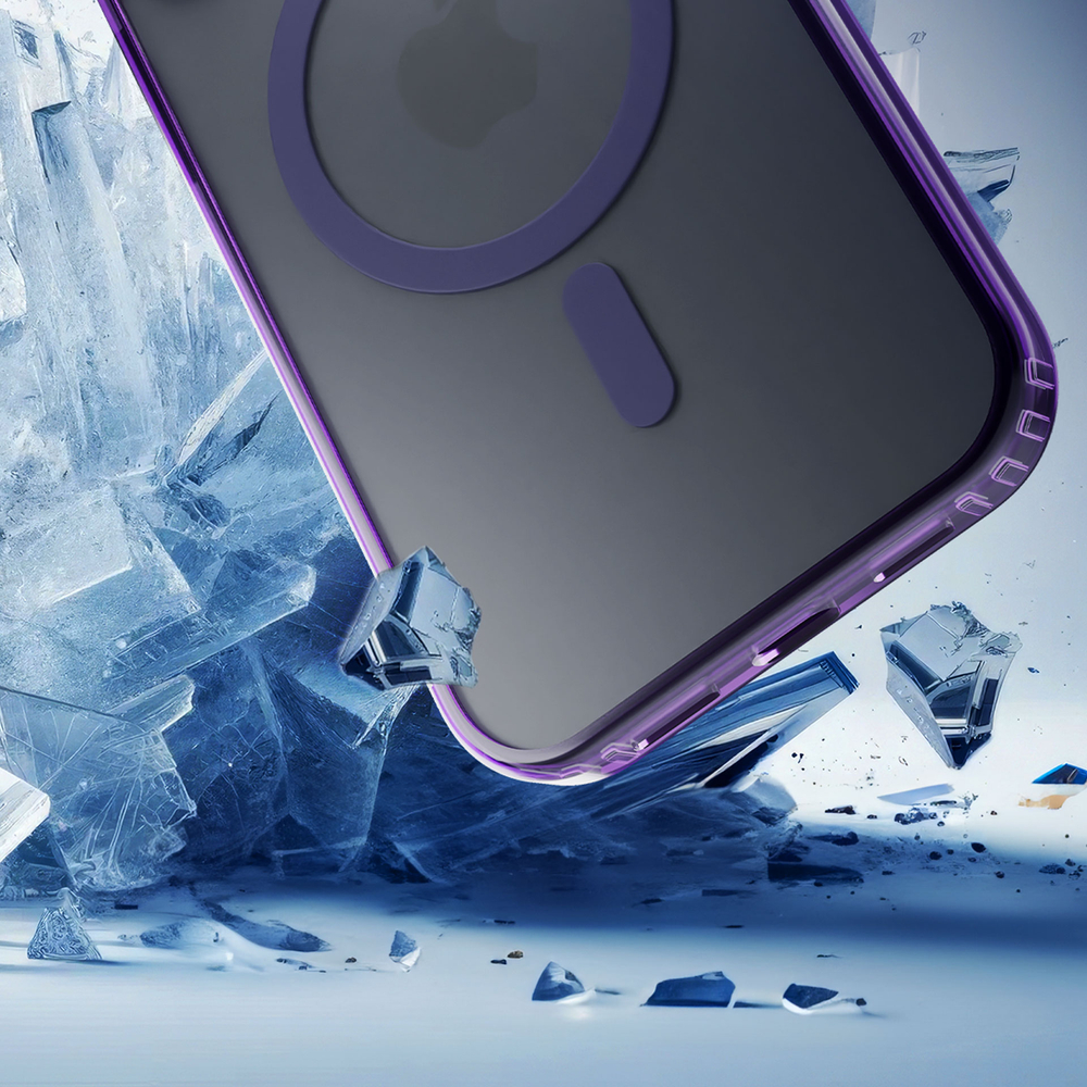 3mk iPhone 15 Pro Max vāciņš Frosty MagCase, violets