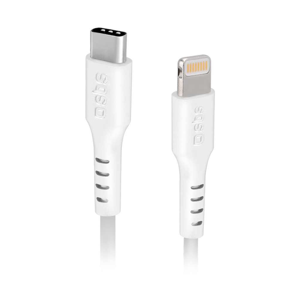Sbs USB-C - Lightning kabelis MFi 2m, balts