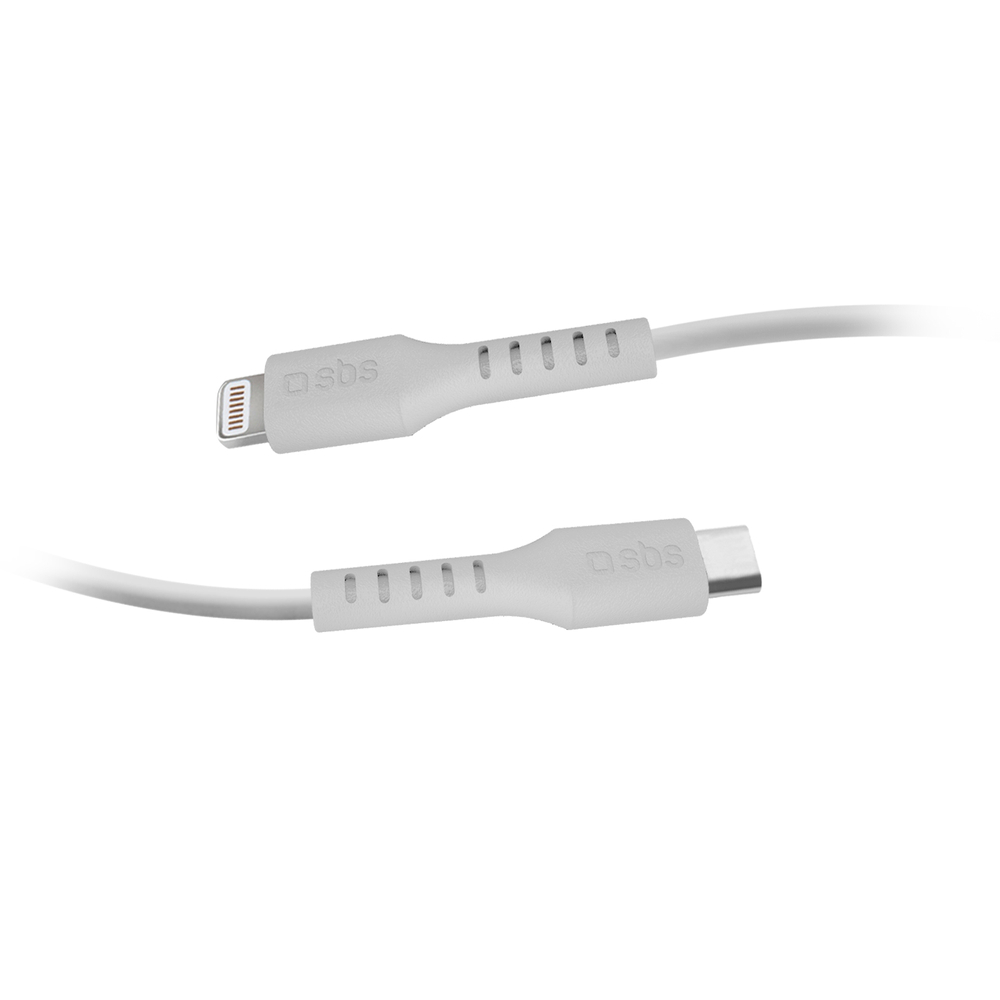 Sbs USB-C - Lightning kabelis MFi 2m, balts