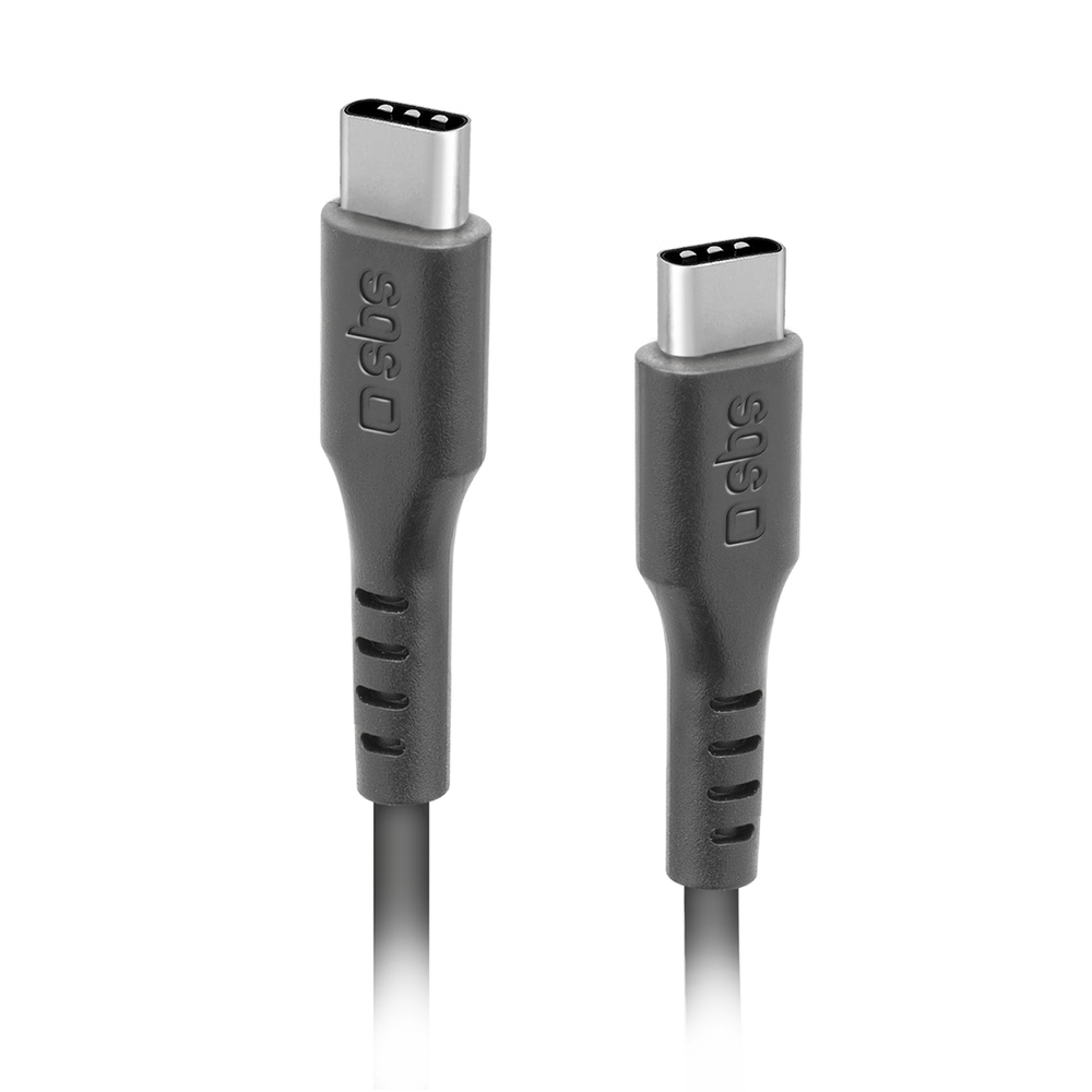 SBS USB-C uz USB-C kabelis (3m) TECABLETCC3M, melns