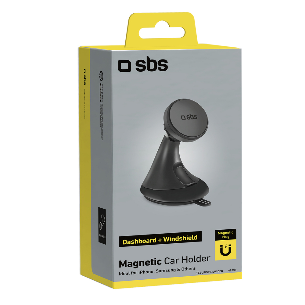 Sbs TESUPPWINDWIDEK auto turētājs pie vējstikla vai paneļa, melns