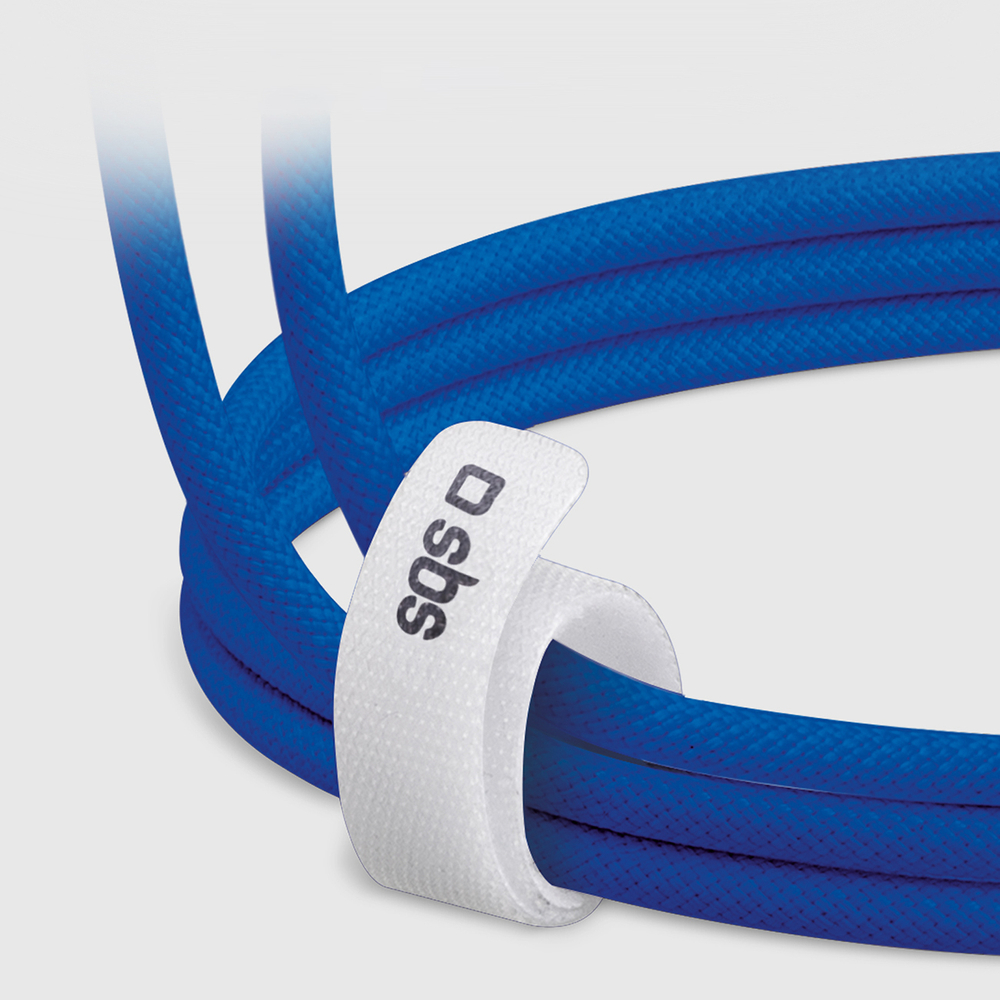 SBS USB-C uz USB-C kabelis 1.5m 60W Power Delivery, zils