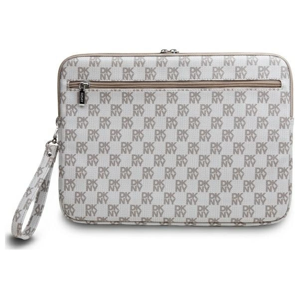 DKNY klēpjdatora vāciņš 16\" Checkered Pattern Printed Stripes, bēšs