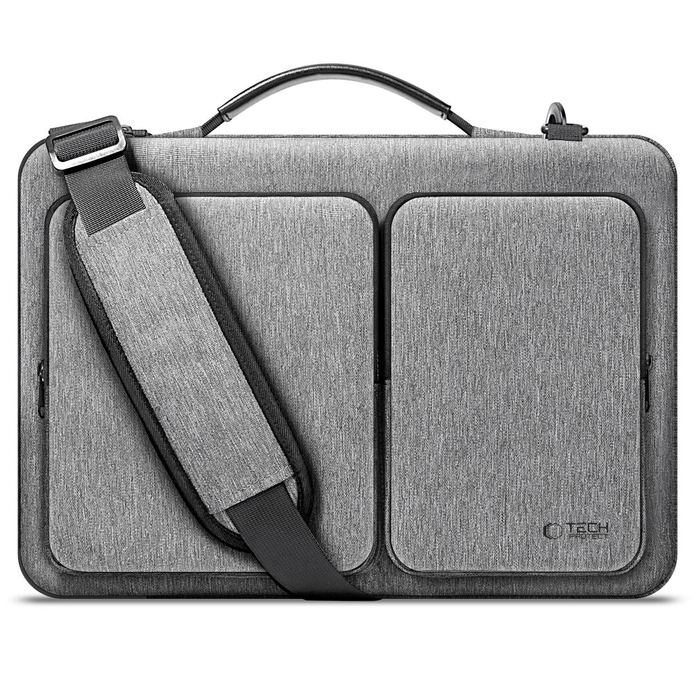 Tech-Protect Defender Bag 13-14" klēpjdatora soma, pelēka