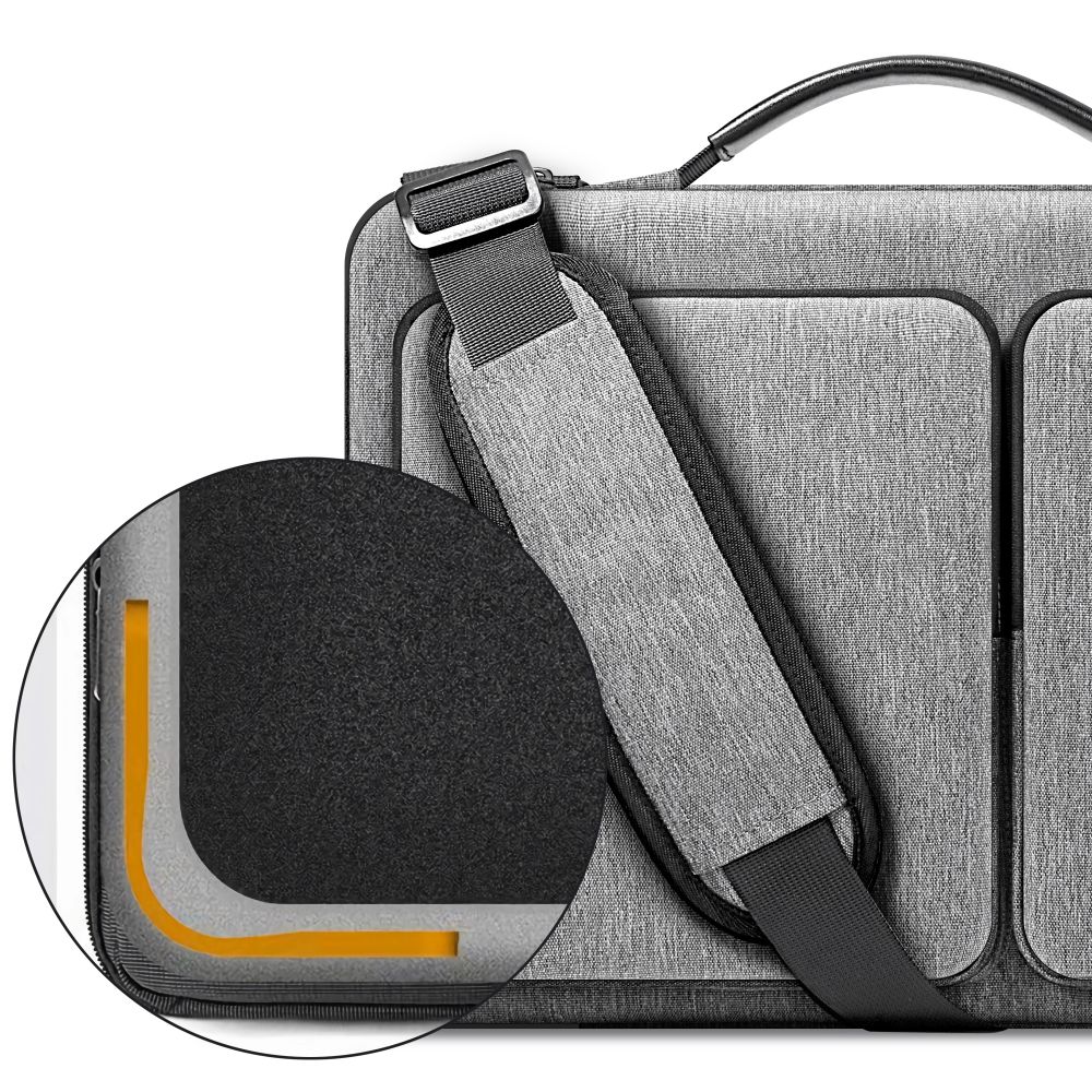 Tech-Protect Defender Bag 13-14\" klēpjdatora soma, pelēka
