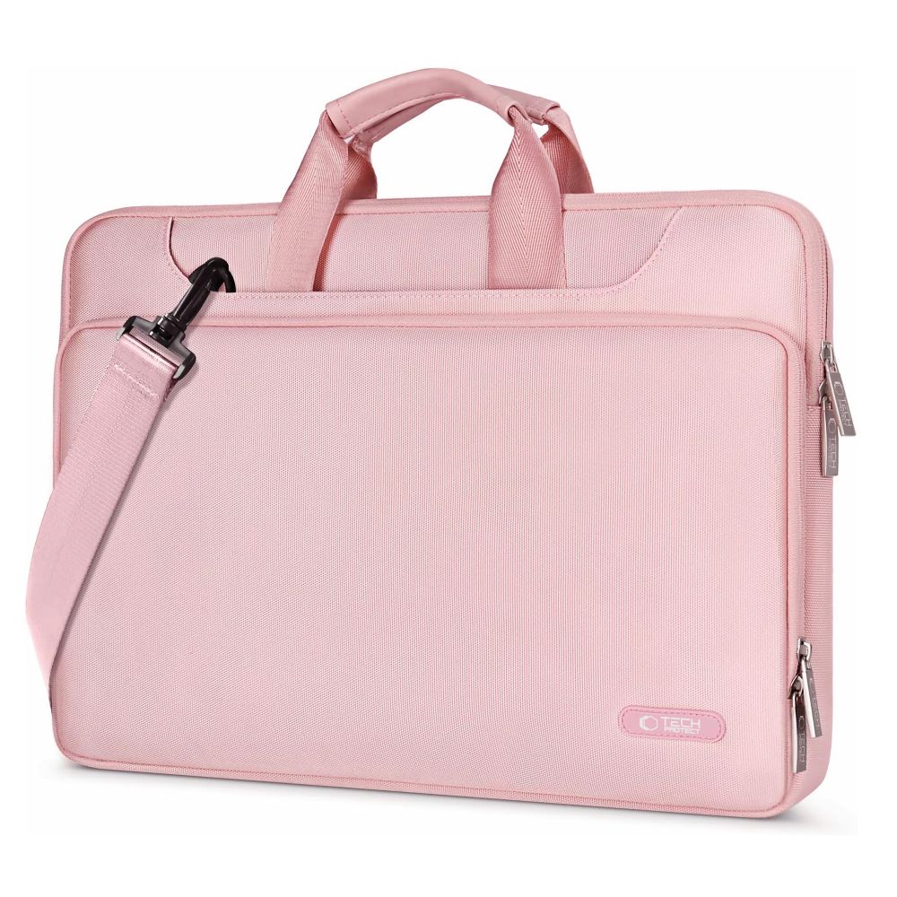 Tech-Protect Pocket 15-16\" klēpjdatora soma, rozā
