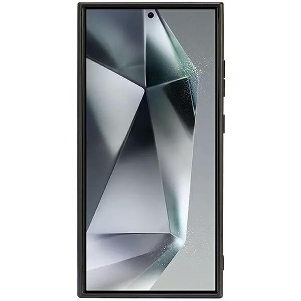 Audi Samsung Galaxy S24 Ultra vāciņš Genuine Leather MagSafe, melns/sarkans