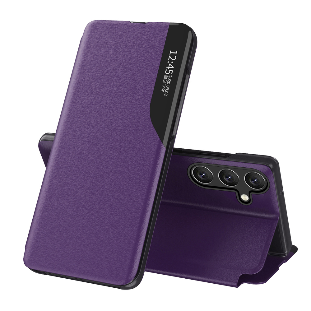 Hurtel Samsung Galaxy A26 atverams vāciņš maciņš grāmatiņa Eco Leather View, violets