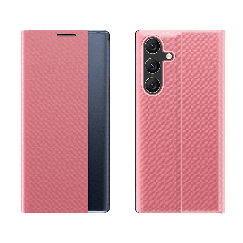 Hurtel Samsung Galaxy A26 atverams vāciņš maciņš grāmatiņa New Sleep Case, rozā