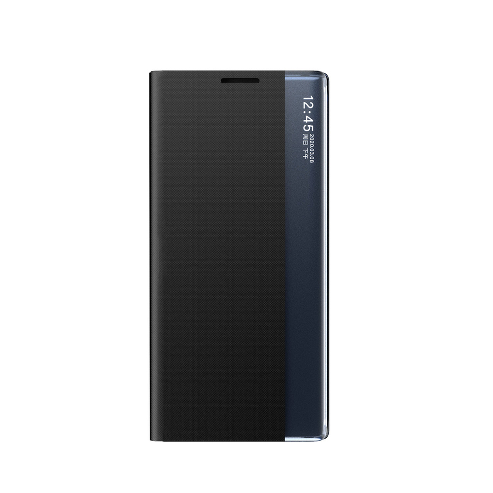 Hurtel Samsung Galaxy A36 atverams vāciņš maciņš grāmatiņa New Sleep Case, melns