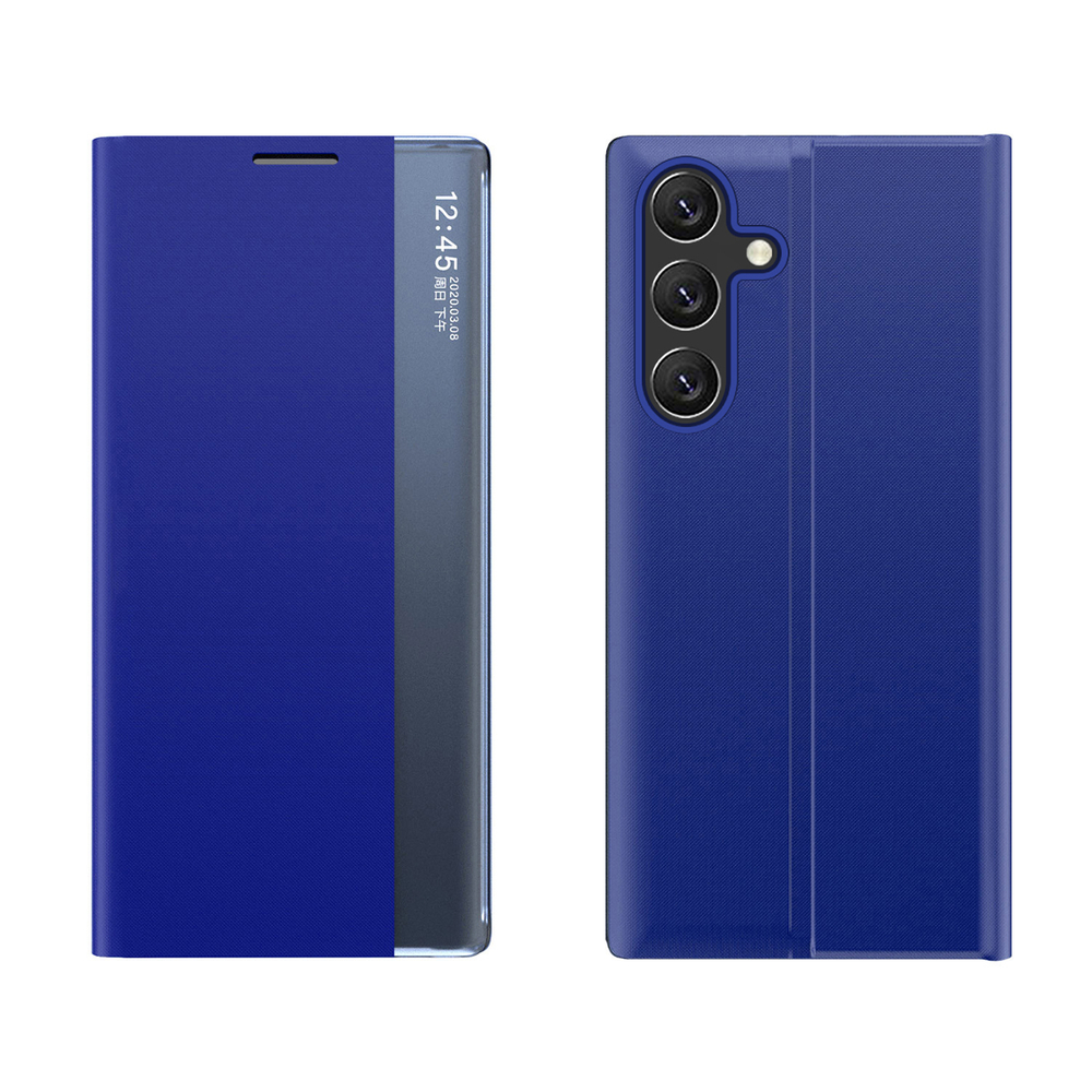 Hurtel Samsung Galaxy A36 atverams vāciņš maciņš grāmatiņa New Sleep Case, zils