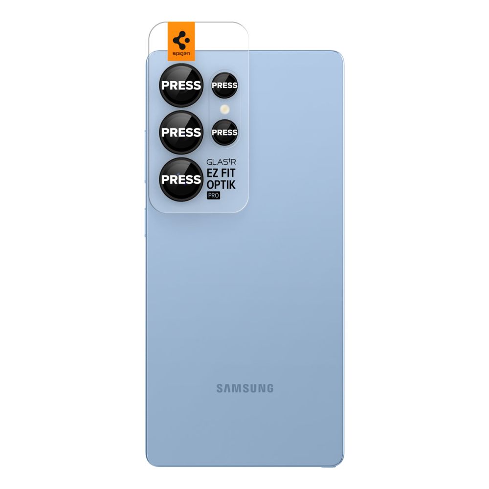 Spigen Optik Pro Glas.Tr EZ Fit kameru aizsargstikls Samsung Galaxy S25 Ultra (2 gab.), melns
