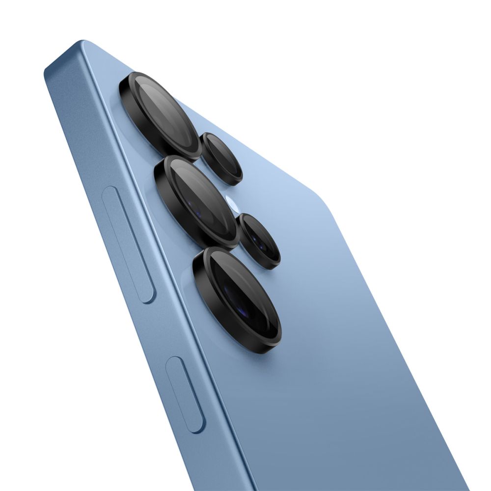 Spigen Optik Pro Glas.Tr EZ Fit kameru aizsargstikls Samsung Galaxy S25 Ultra (2 gab.), melns