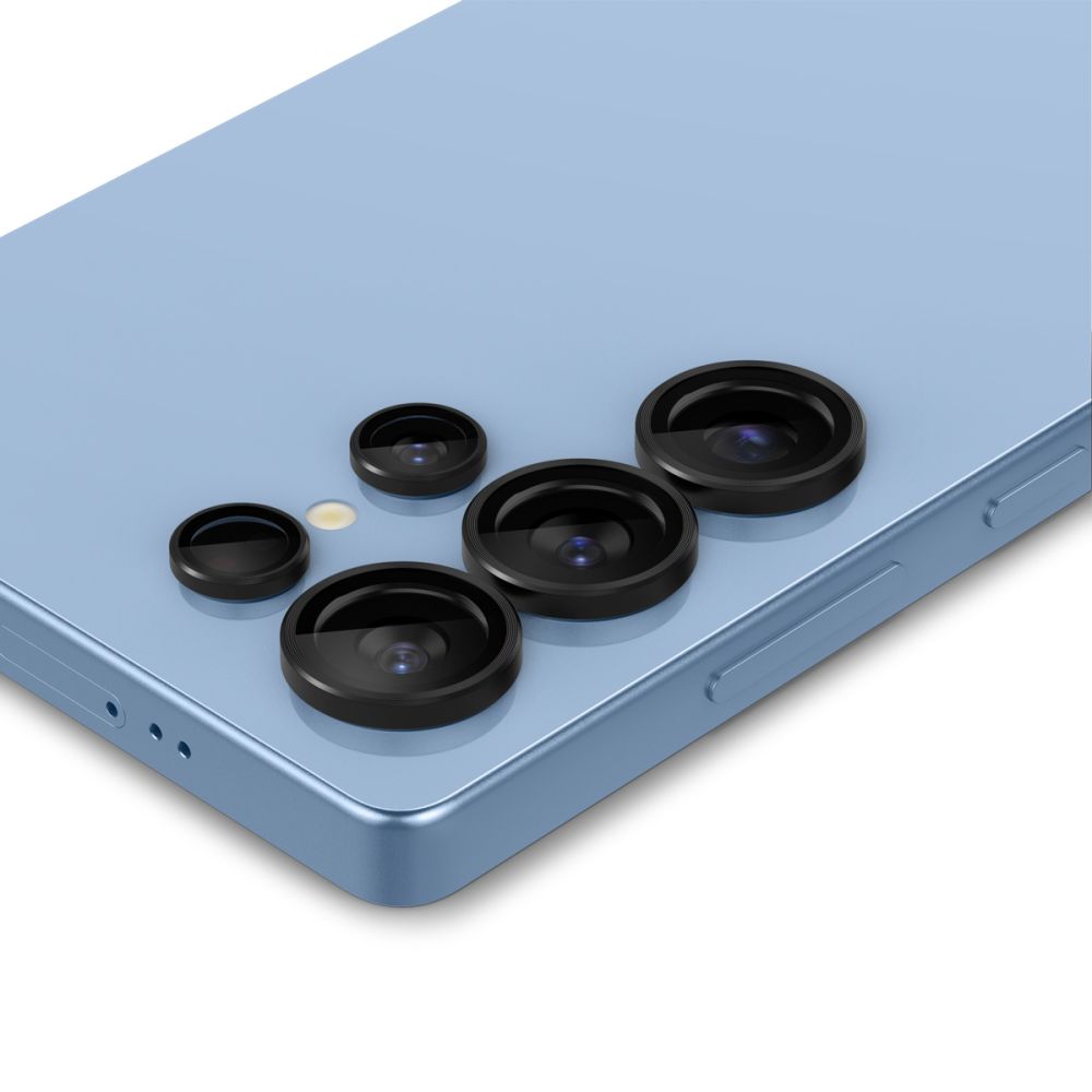 Spigen Optik Pro Glas.Tr EZ Fit kameru aizsargstikls Samsung Galaxy S25 Ultra (2 gab.), melns