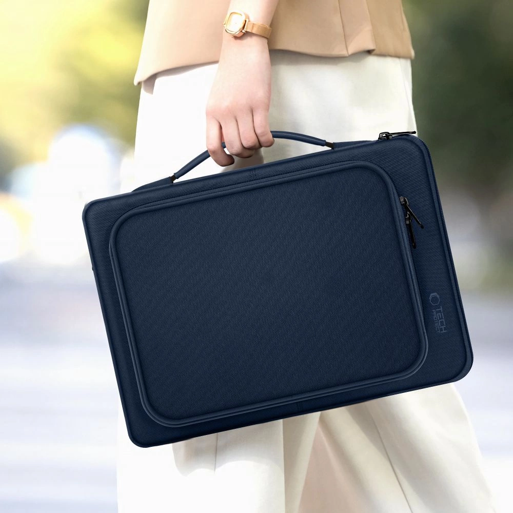 Tech-Protect Basic Bag soma klēpjdatoram 15-16\", zila
