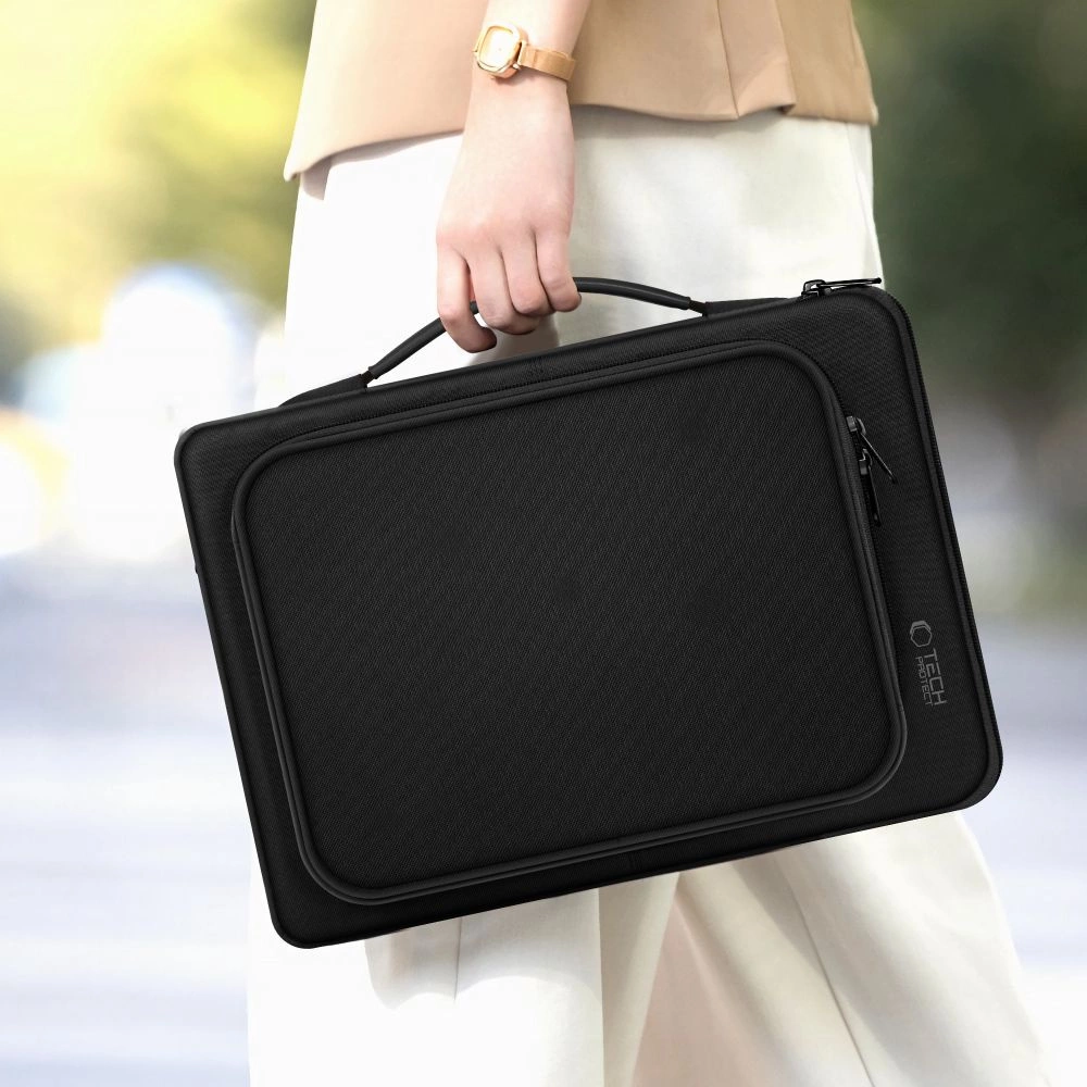 Tech-Protect Basic Bag soma klēpjdatoram 15-16\", melna