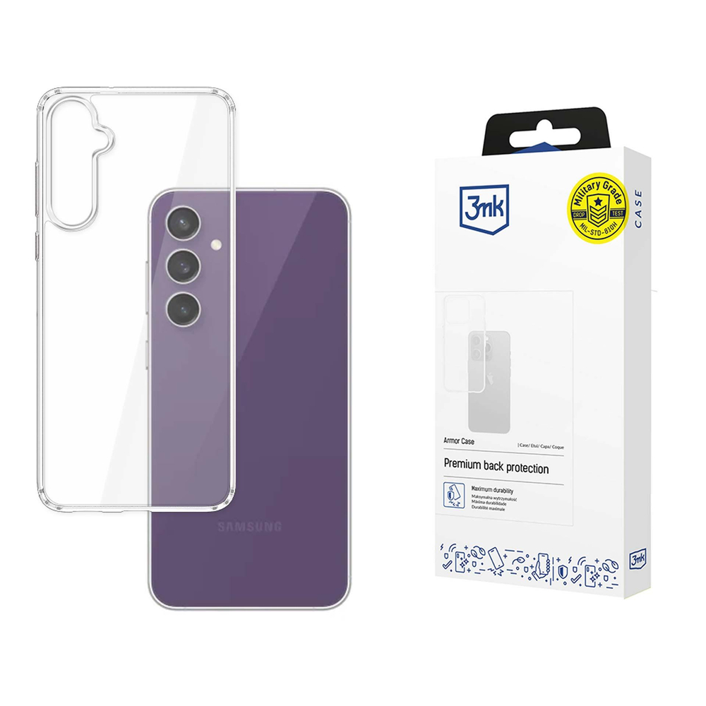 3mk Armor Case Samsung Galaxy S24 FE vāciņš, caurspīdīgs