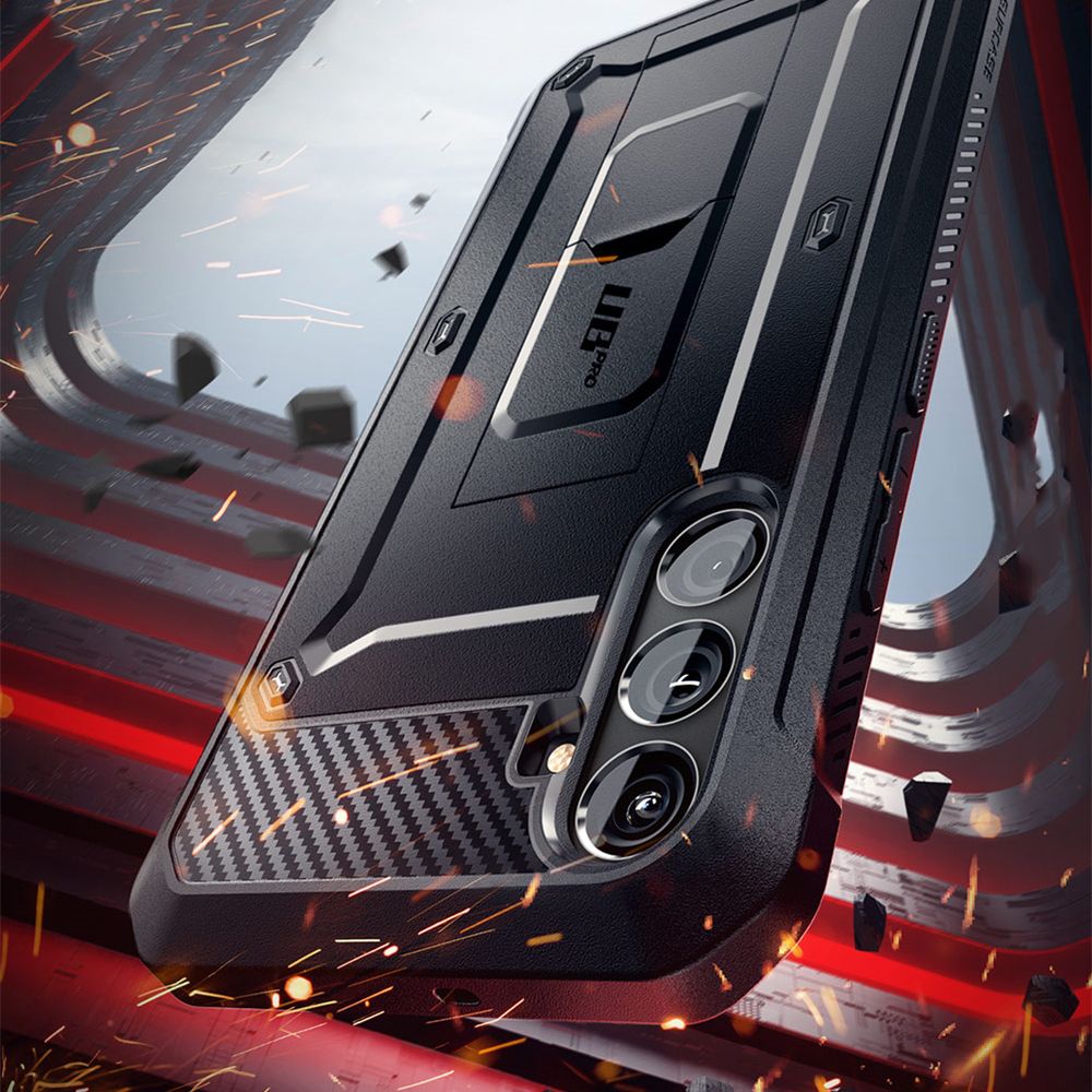 Supcase Samsung Galaxy S24 FE vāciņš Unicorn Beetle Pro, melns