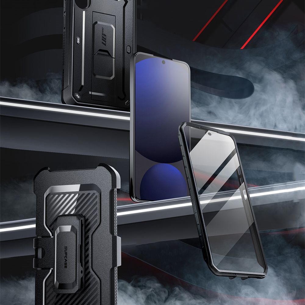 Supcase Samsung Galaxy S24 FE vāciņš Unicorn Beetle Pro, melns