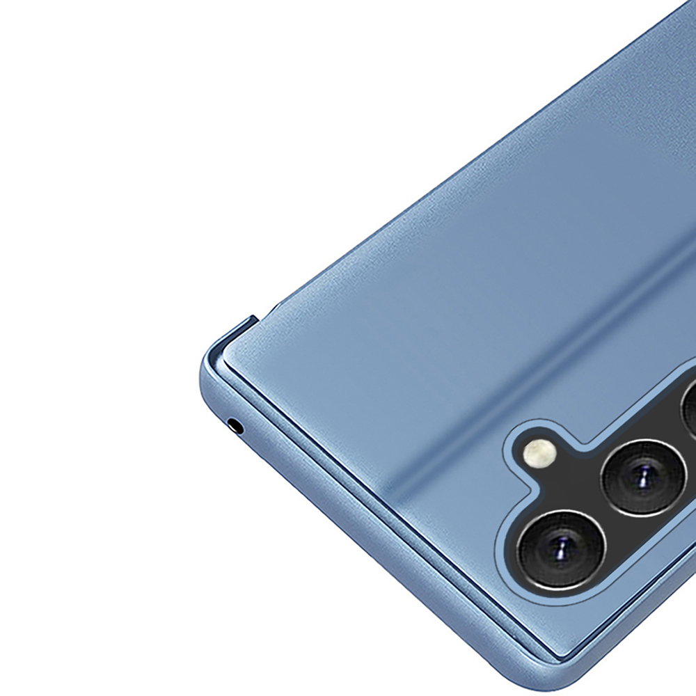 Hurtel Clear View atverams vāciņš Samsung Galaxy S24 FE, zils