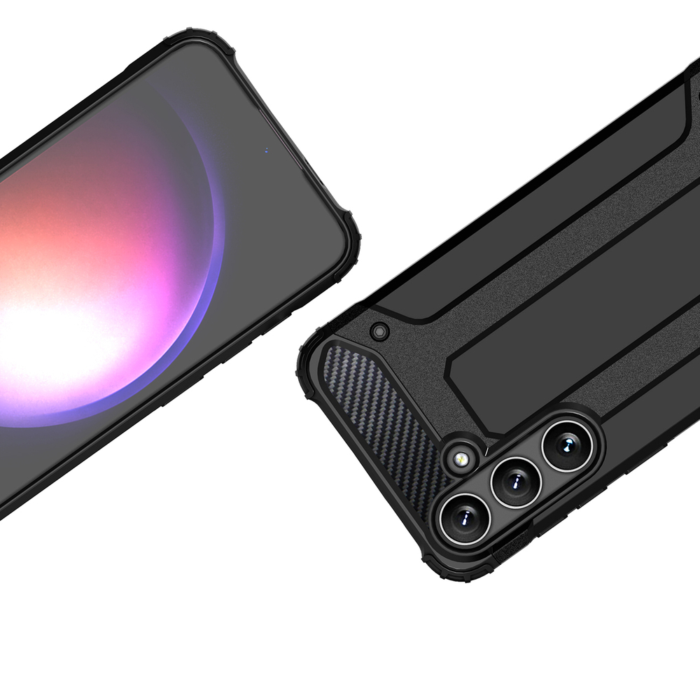 Hybrid Armor vāciņš Samsung Galaxy S24 FE telefonam, Melns