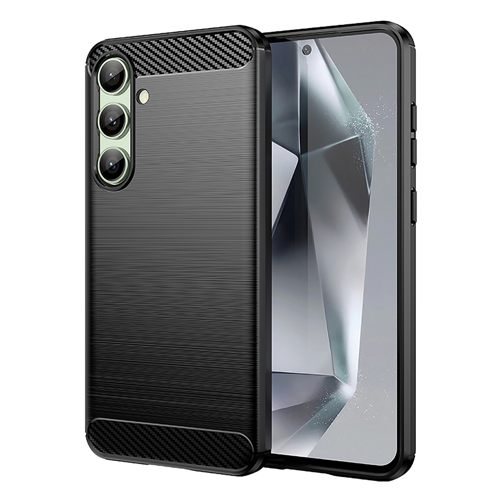 Carbon Case vāciņš Samsung Galaxy S24 FE, melns