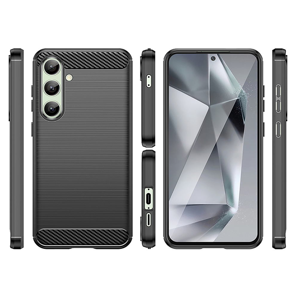 Carbon Case vāciņš Samsung Galaxy S24 FE, melns